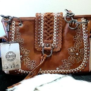 WOMEN'S BROWN HANDBAG PURSE